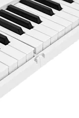 KÖHNER FX-220 WH Katlanabilir, Taşınabilir, Şarjlı Dijital Piyano (Dinamik Klavyeli, Tuş Hassasiyetli 88 Tuş)