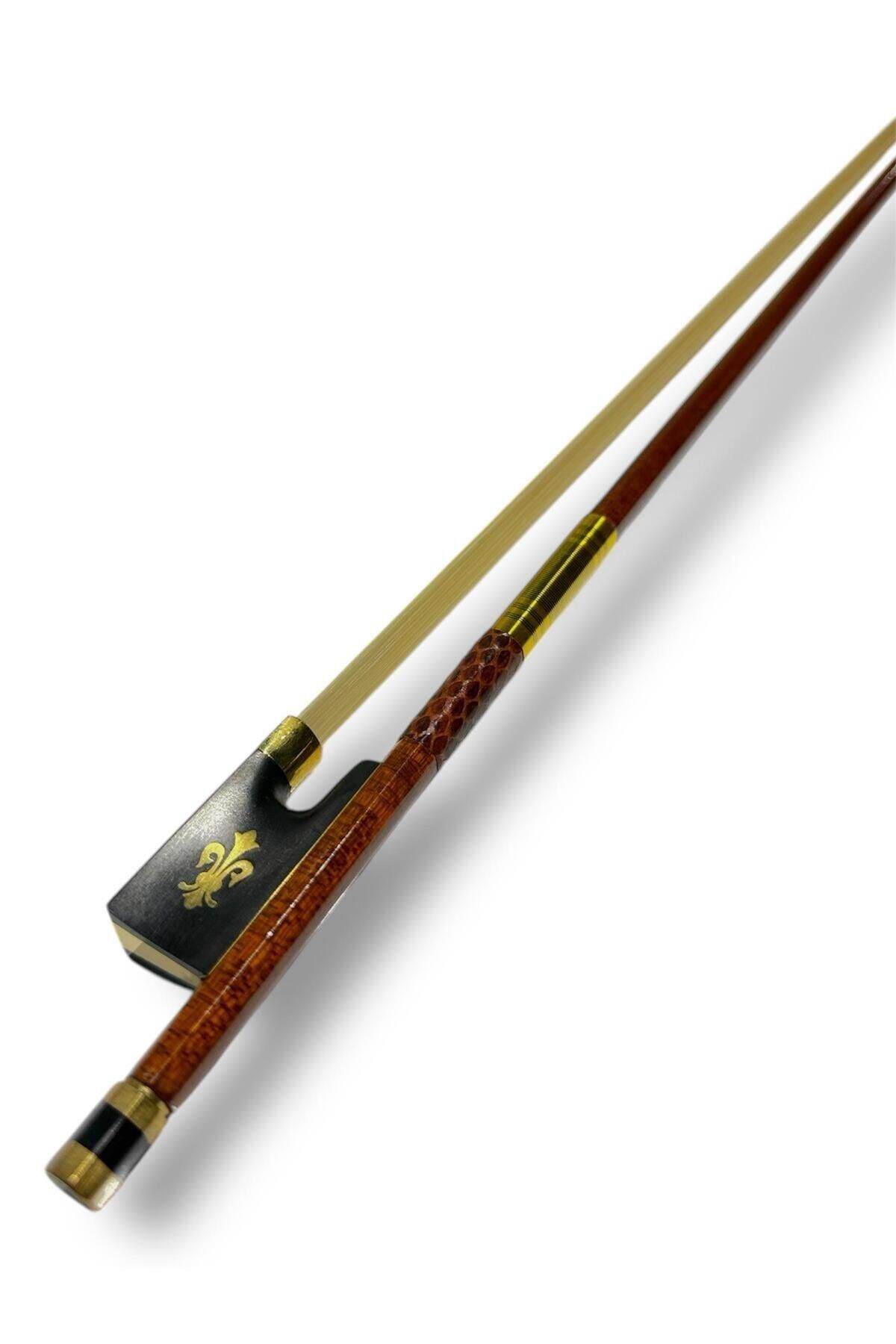 KÖHNER PROFESYONEL AHŞAP DESENLİ KARBON KEMAN YAYI/ARŞE (4/4 BOY)