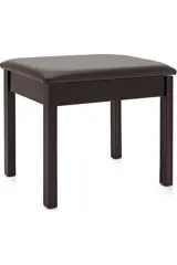 KÖHNER Ahşap Deri Kahverengi Piyano Taburesi