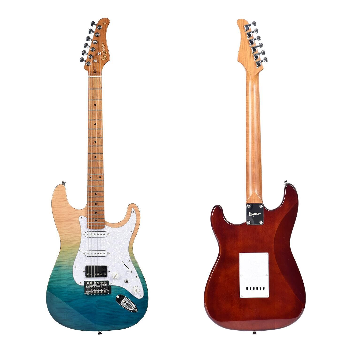 KAYSEN KST-650 MBL Modern Strat Elektro Gitar | HSS Alnico V Manyetik