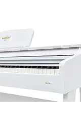 MARCİA MK-880 WH Dijital Konsol Piyano, Bluetooth, Tuş Hassasiyeti, 88 Tuşlu, Kapaklı