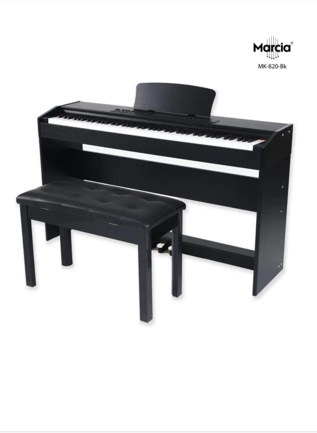 MARCİA MK-820 88 Tuş Dijital Piyano (Siyah)