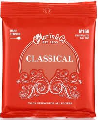 Martin Co klasik gitar teli Boncuklu Hard tension M160