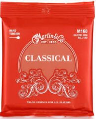 Martin Co klasik gitar teli Boncuklu Hard tension M160