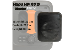 HEPU HP-975 Partybox Hoparlör – 15W Güç, 8” Woofer, RGB Işık Efektleri, Kablosuz Mikrofonlu, Taşınabilir Tasarım