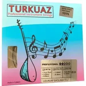 Turkuaz uzun sap bağlama teli 018