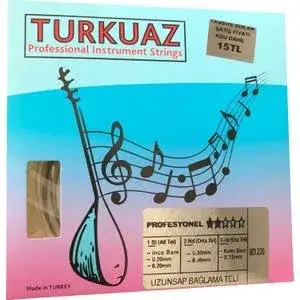 Turkuaz uzun sap bağlama teli 020