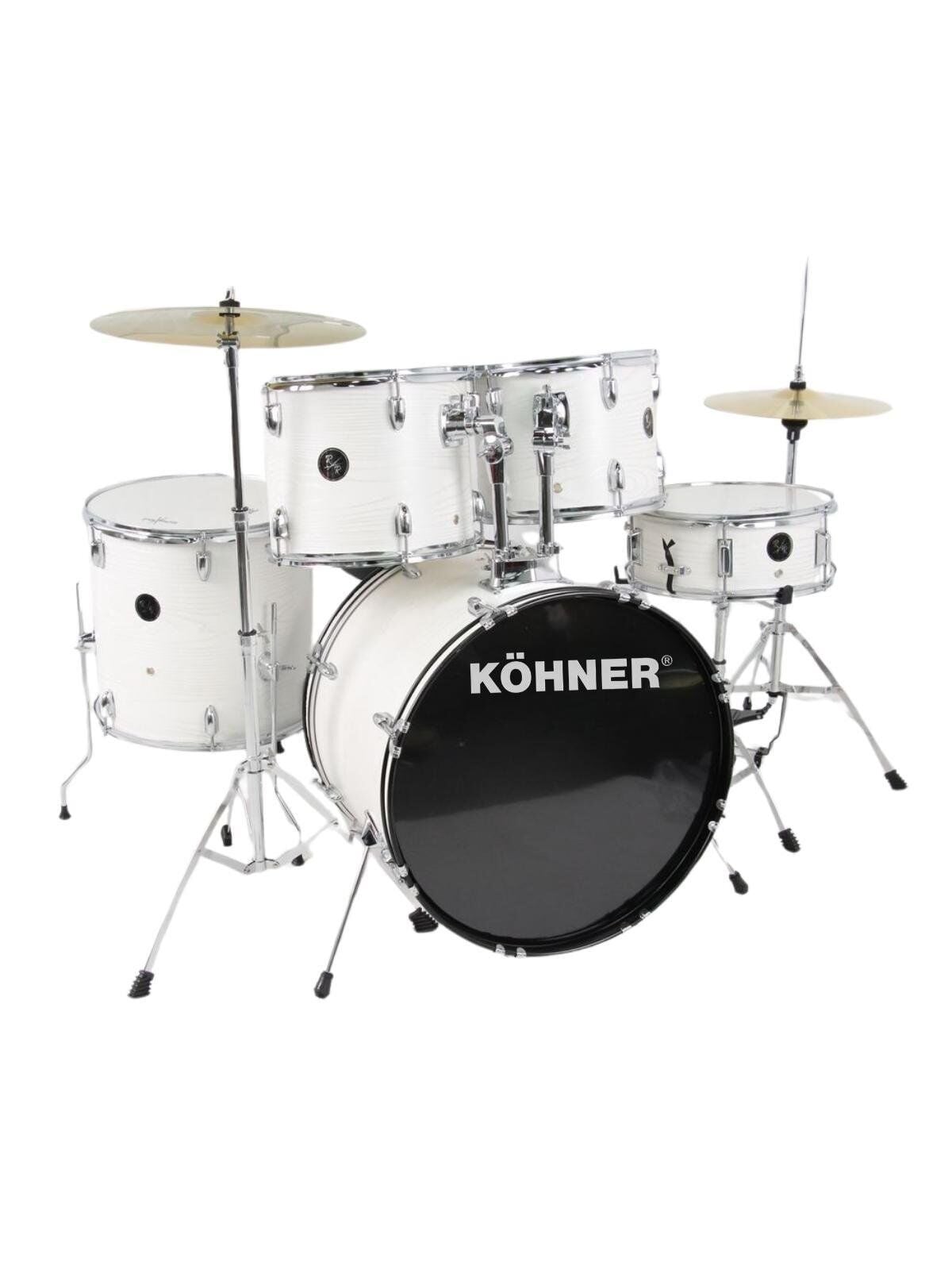 KÖHNER CD-01 WH Beyaz Akustik Bateri Seti