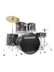 KÖHNER CD-01 BK Siyah Akustik Bateri Seti
